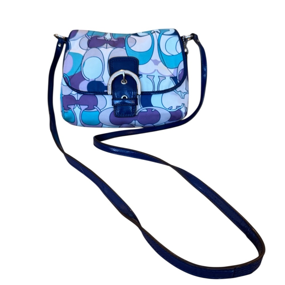 Coach Soho Kyra Scarf Print Flap Crossbody